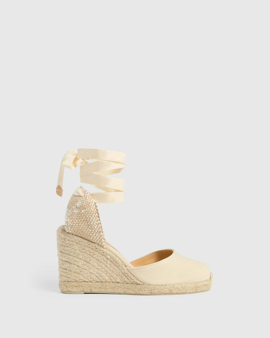 Carina Espadrilles in Ivory - The Lake Forest Shop