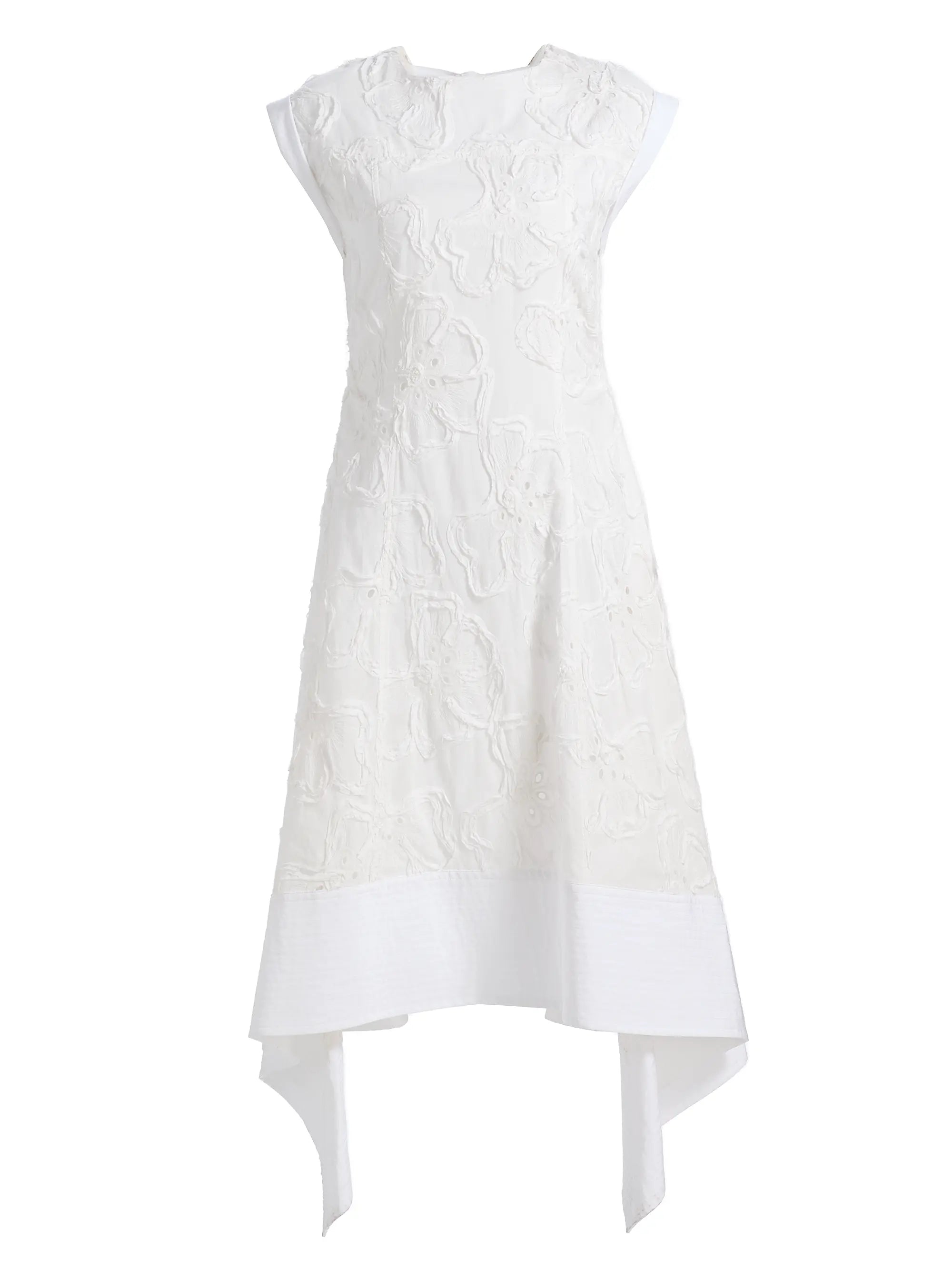 3D Flower Embroidered Midi Dress - The Lake Forest Shop