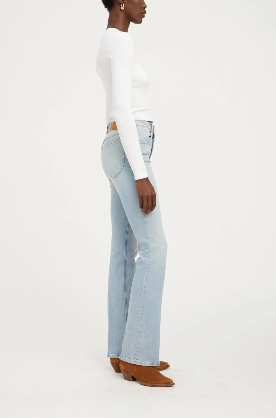 Rib Long Sleeve Baby Tee - The Lake Forest Shop