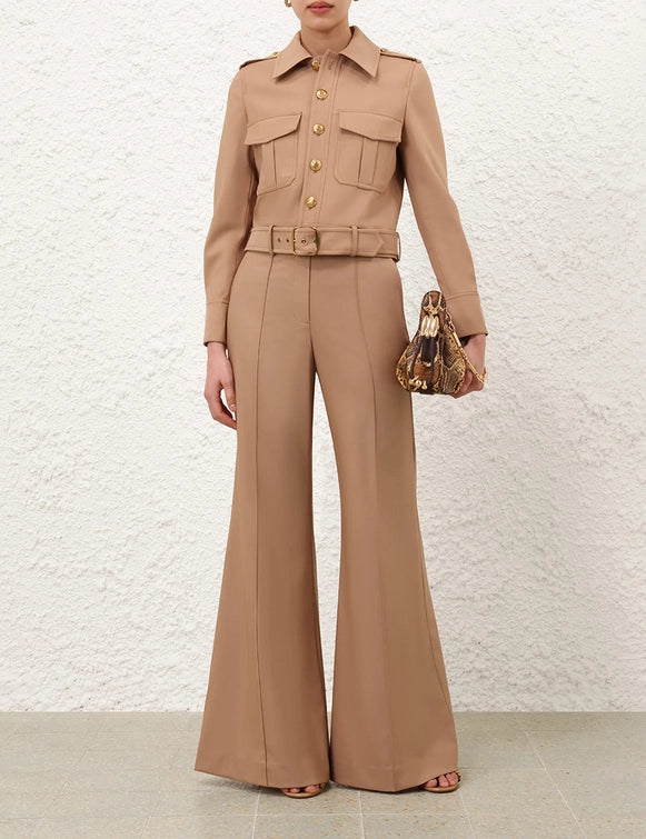 Hypnotic Stretch Wool Flare Pant - The Lake Forest Shop