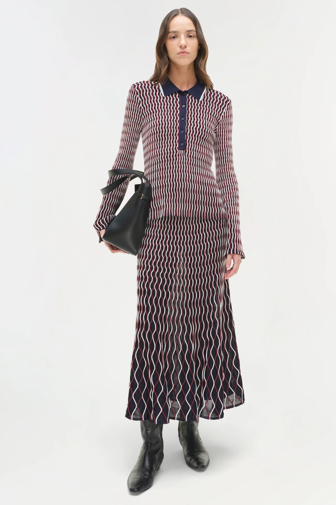 Colleen L/S Polo Top