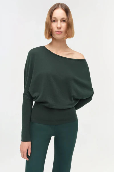 Lavina Draped Off Shoulder Sweater