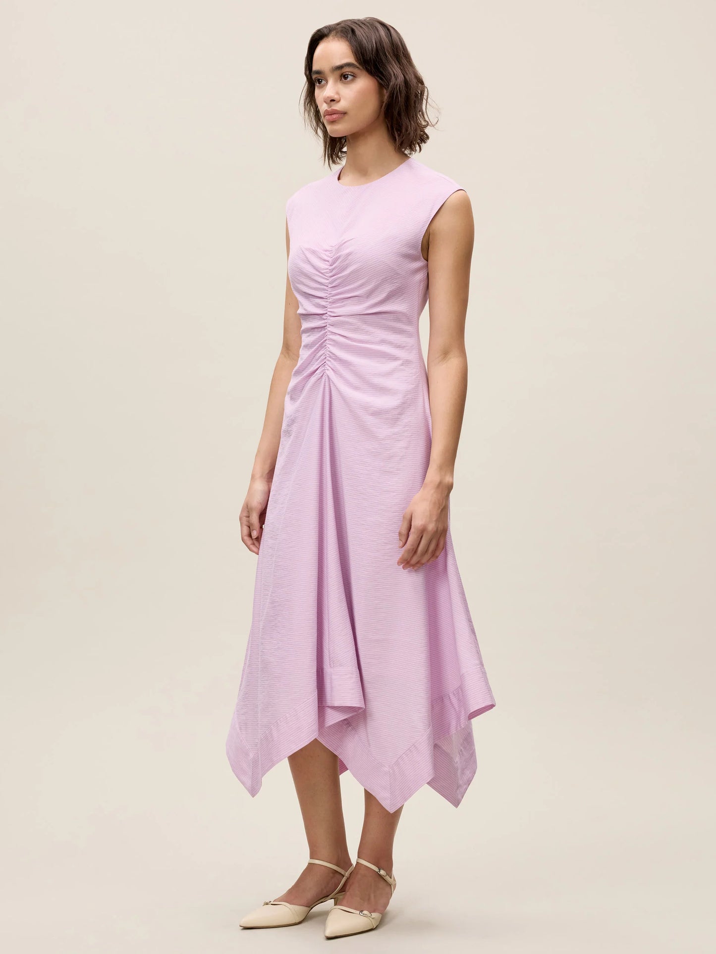 Allegra Stripe Dress Wisteria