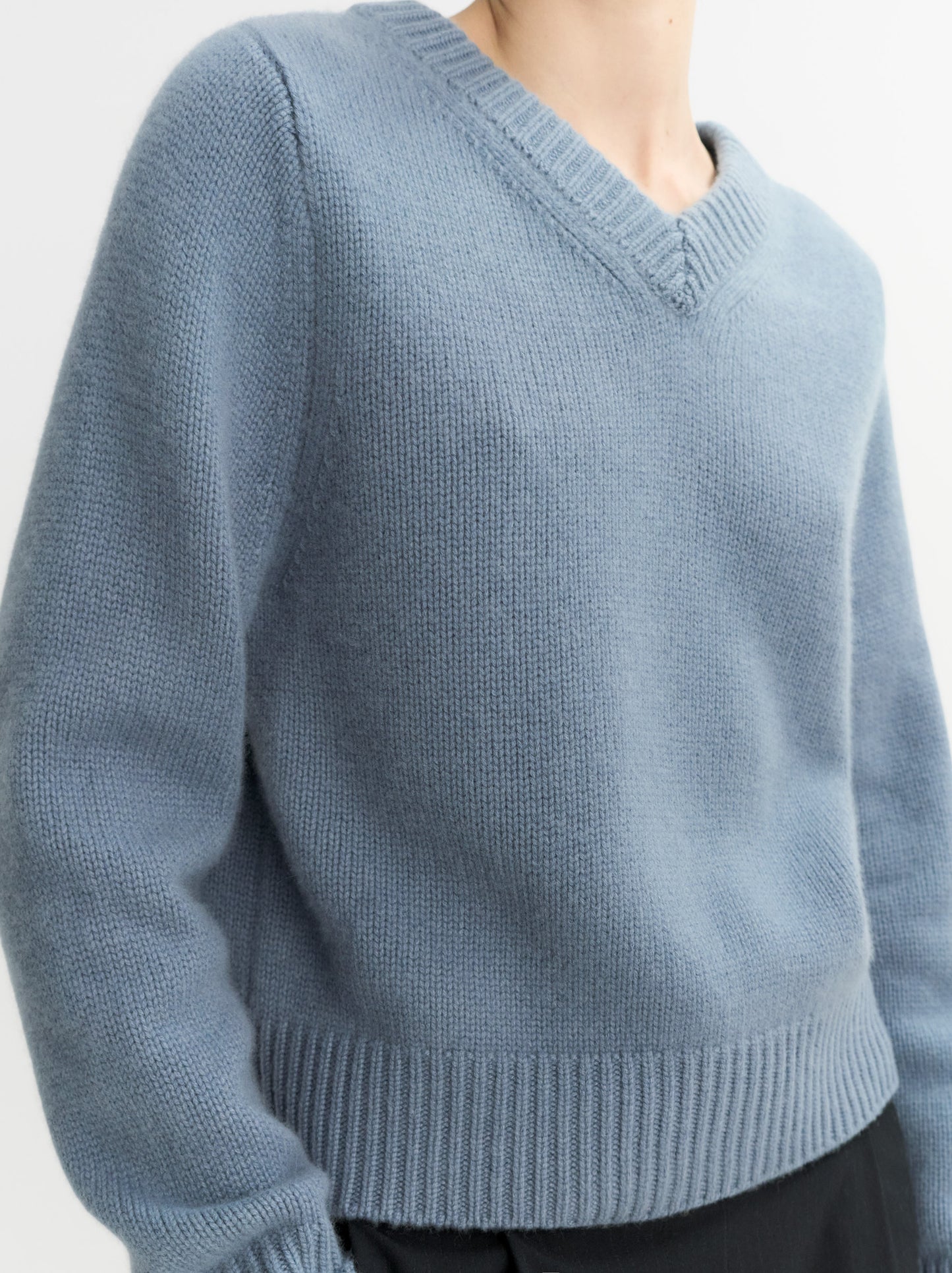 Chunky V-Neck Sweater