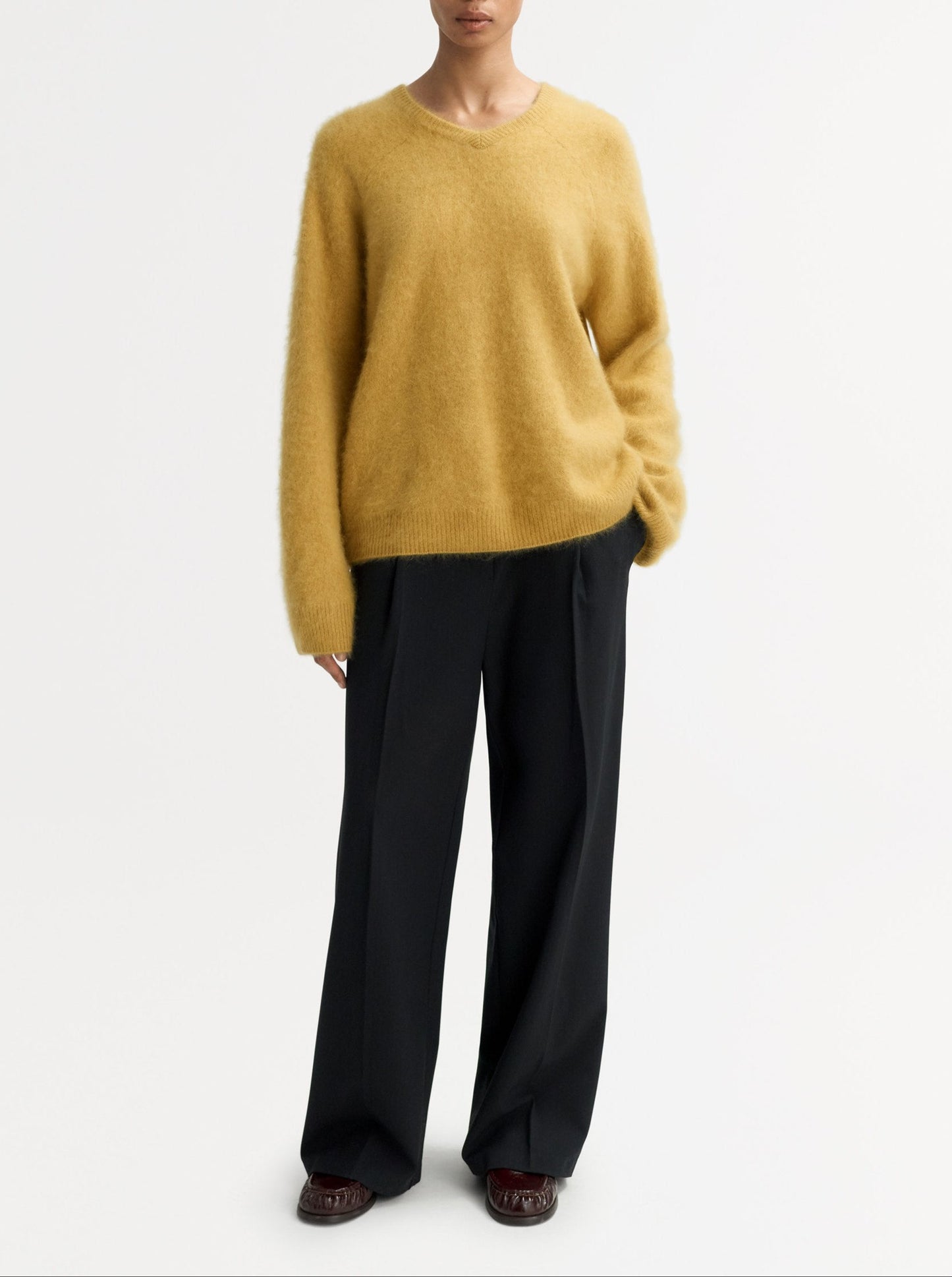 Brushed V-Neck Sweater