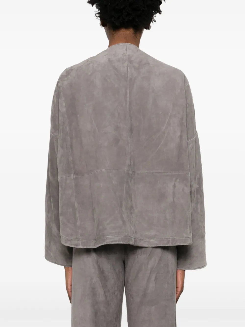 Heavy Suede Kimono Coat