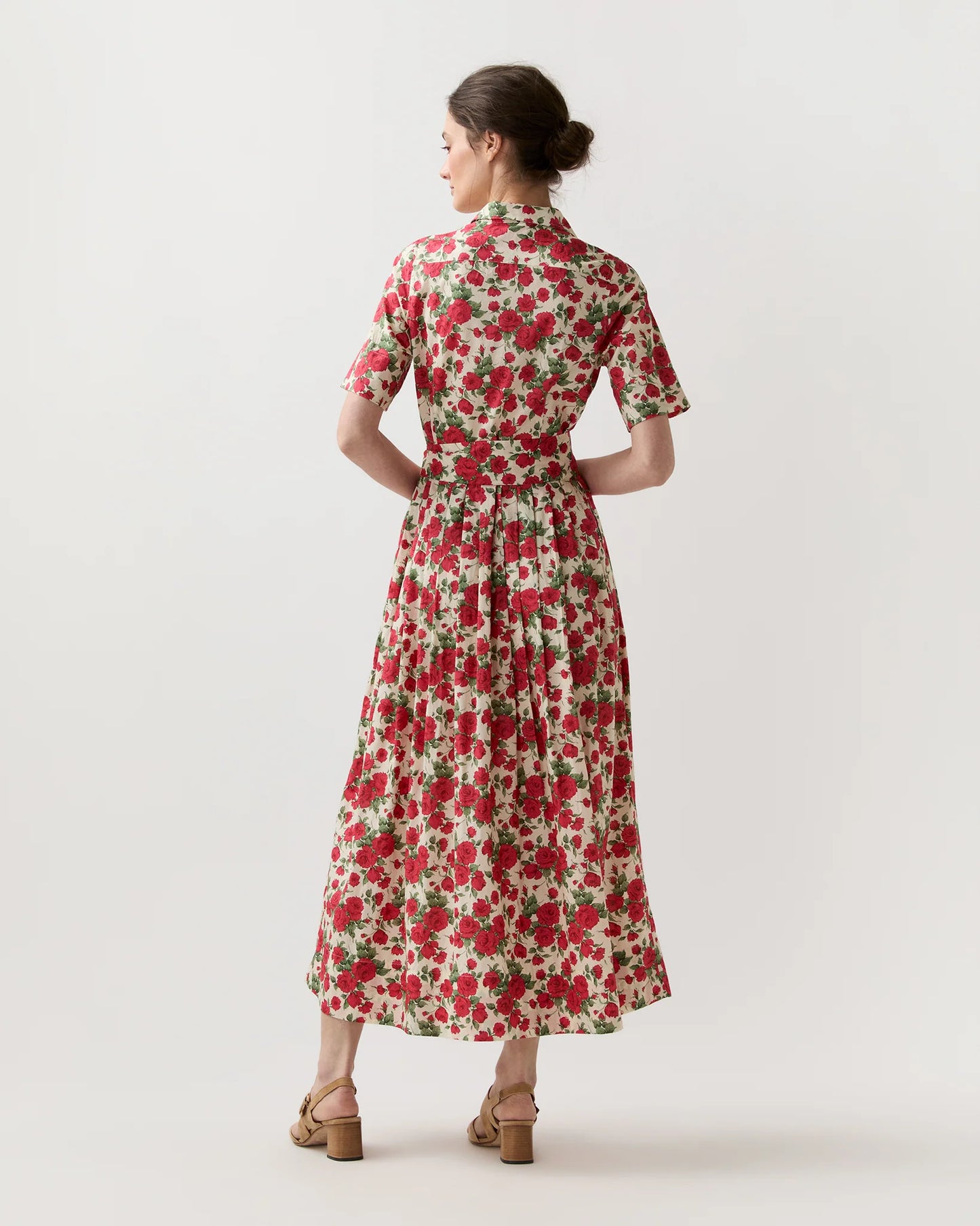 S/S Classic Shirtwaist Maxi Dress