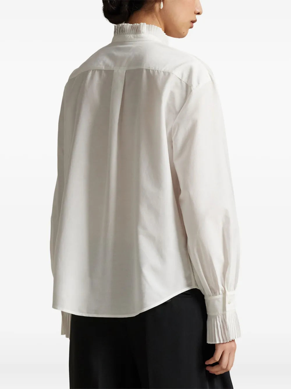 Pleated Bib Shirt