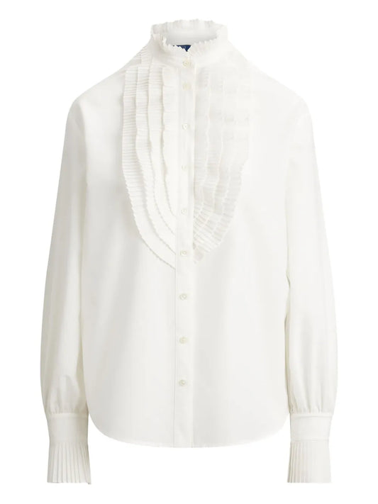 Pleated Bib Shirt