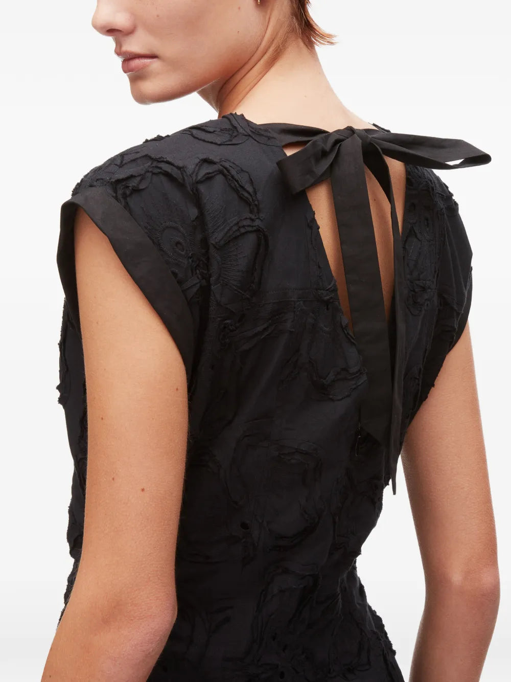 3D Flower Embroidered Midi Dress - The Lake Forest Shop