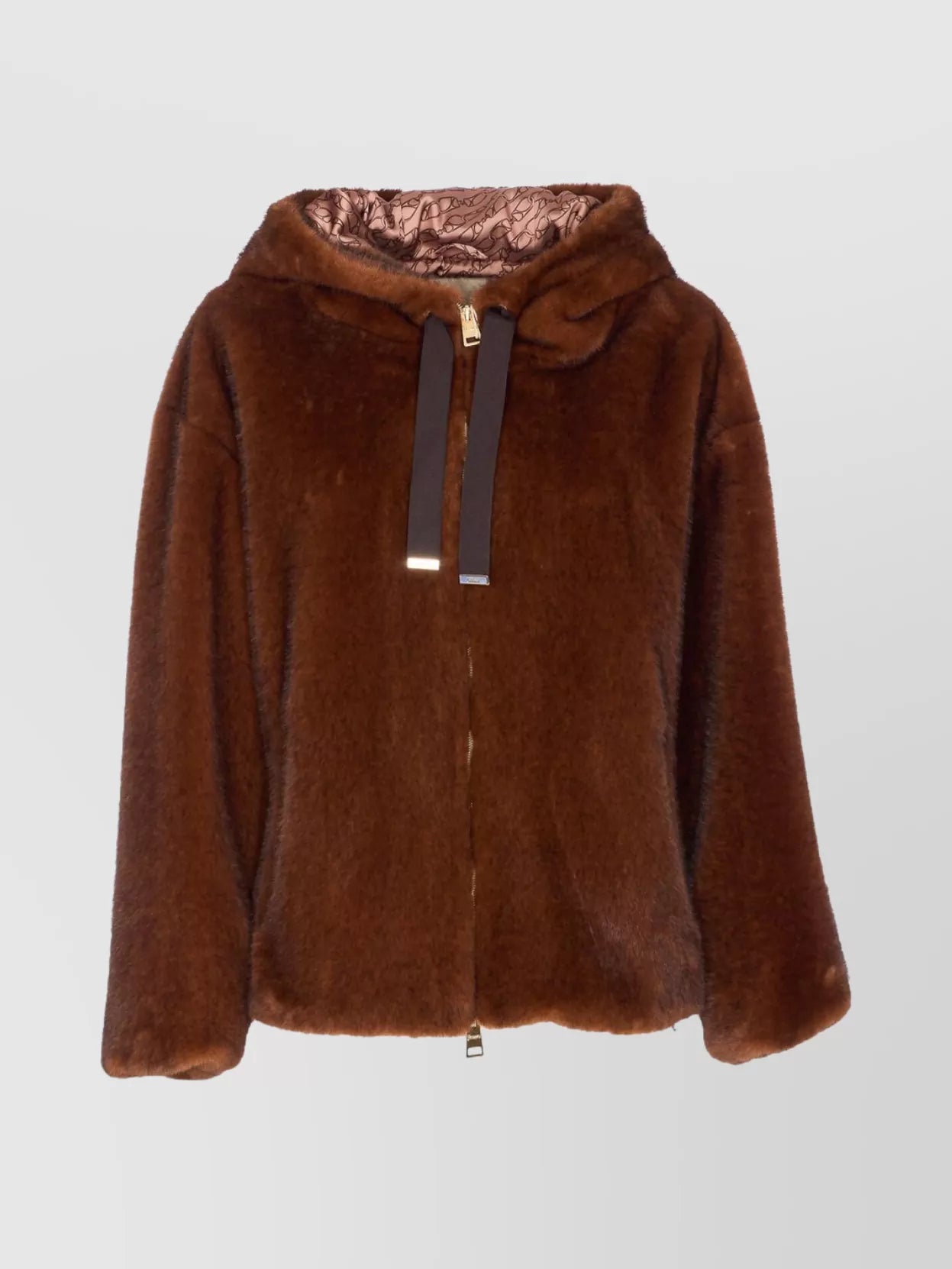 Faux Fur Bomber with Hood