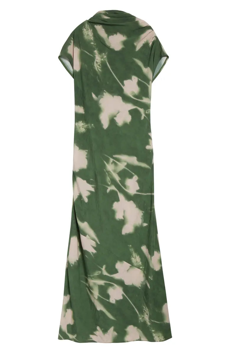 Abstract Floral Asymmetrical Dress – The Lake Forest Shop
