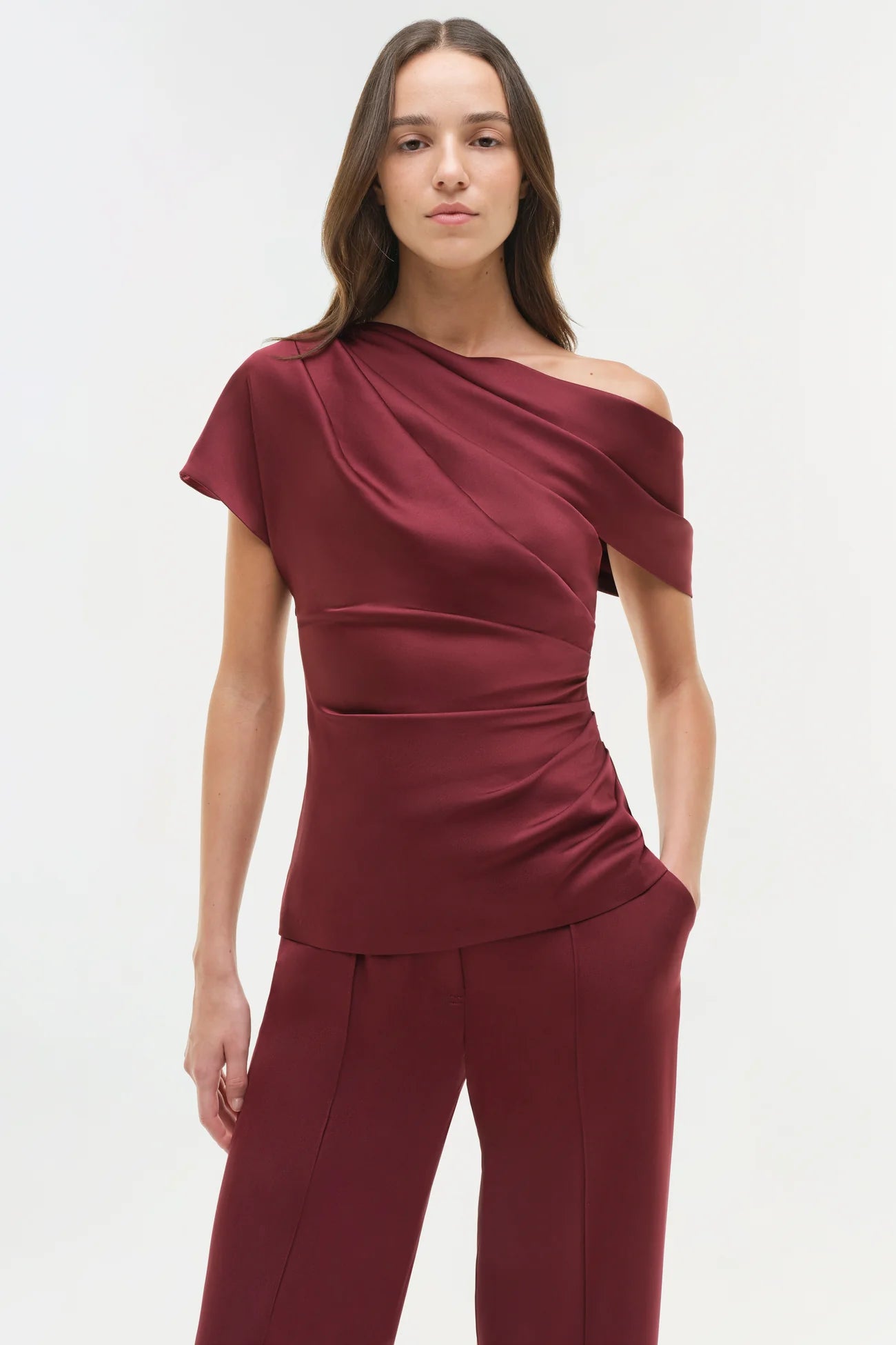 Phoebe Draped Top - The Lake Forest Shop
