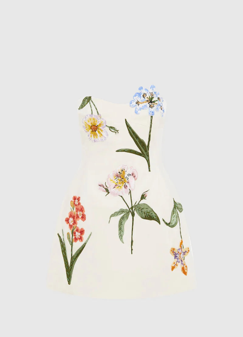 Rosario Velvet Mini Botanical Snow