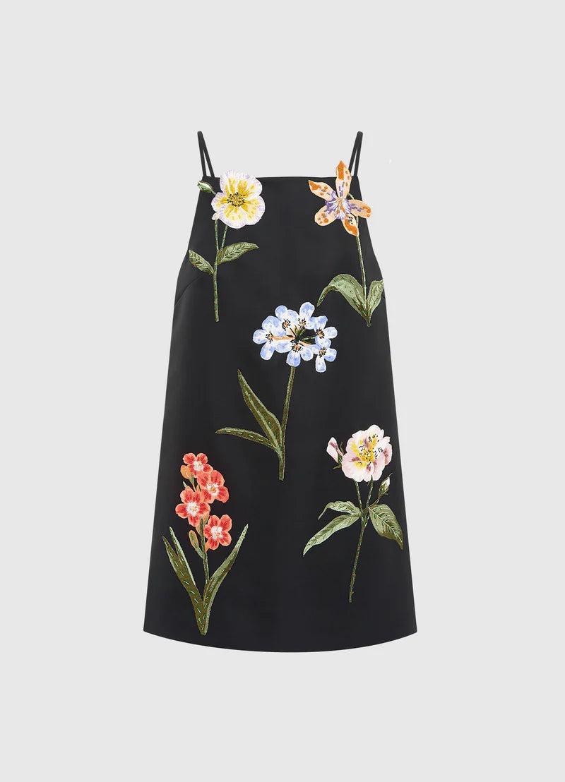 Leia Embroidery Mini Dress