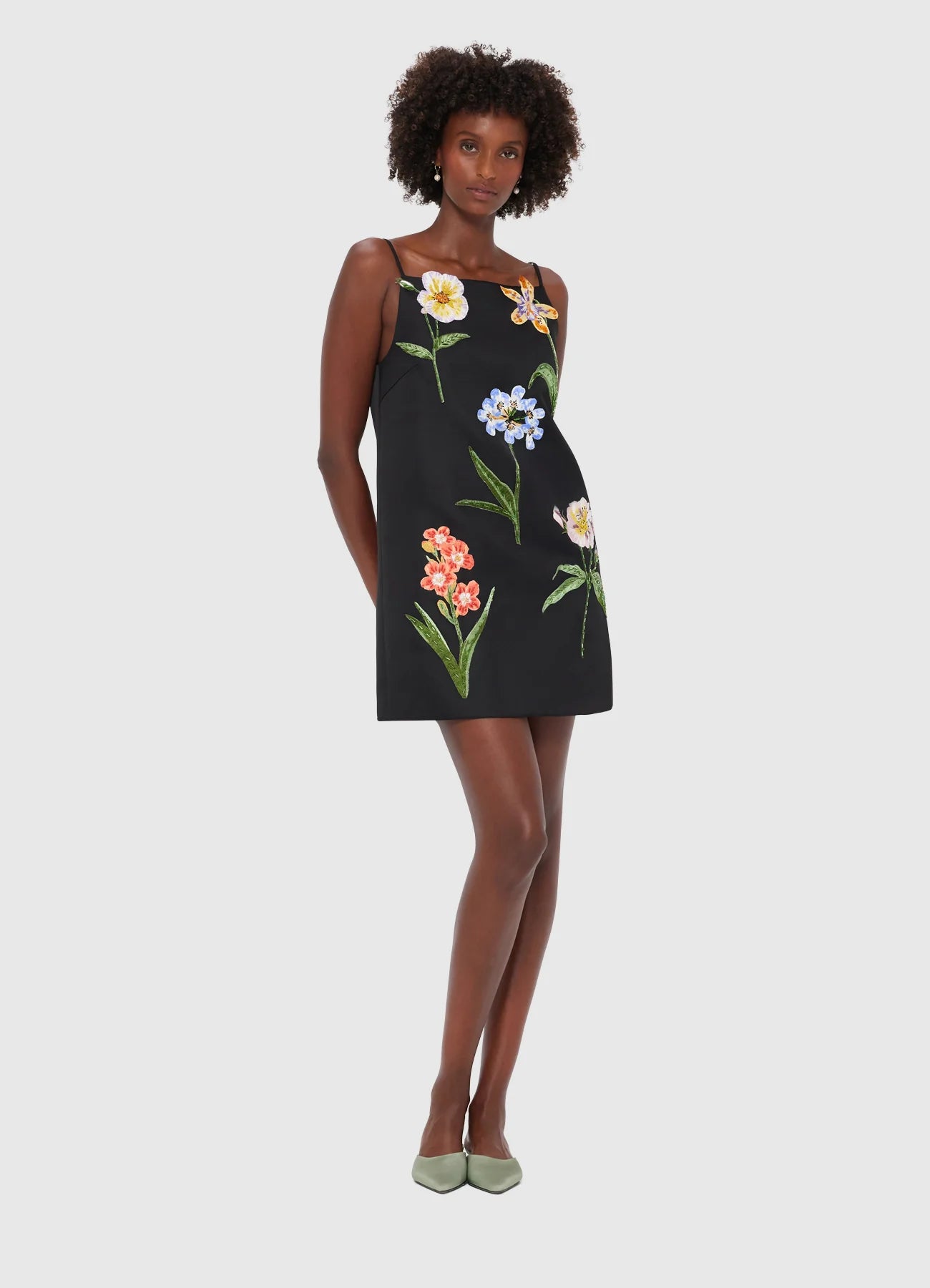 Leia Embroidery Mini Dress
