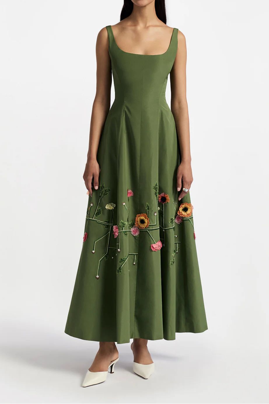 Seamed A-Line Dress