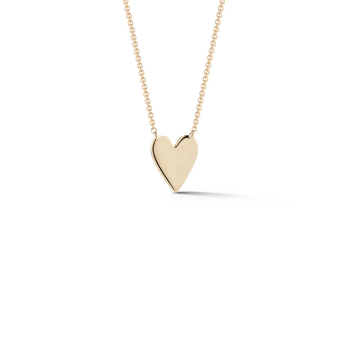 Heart necklace - yellow gold
