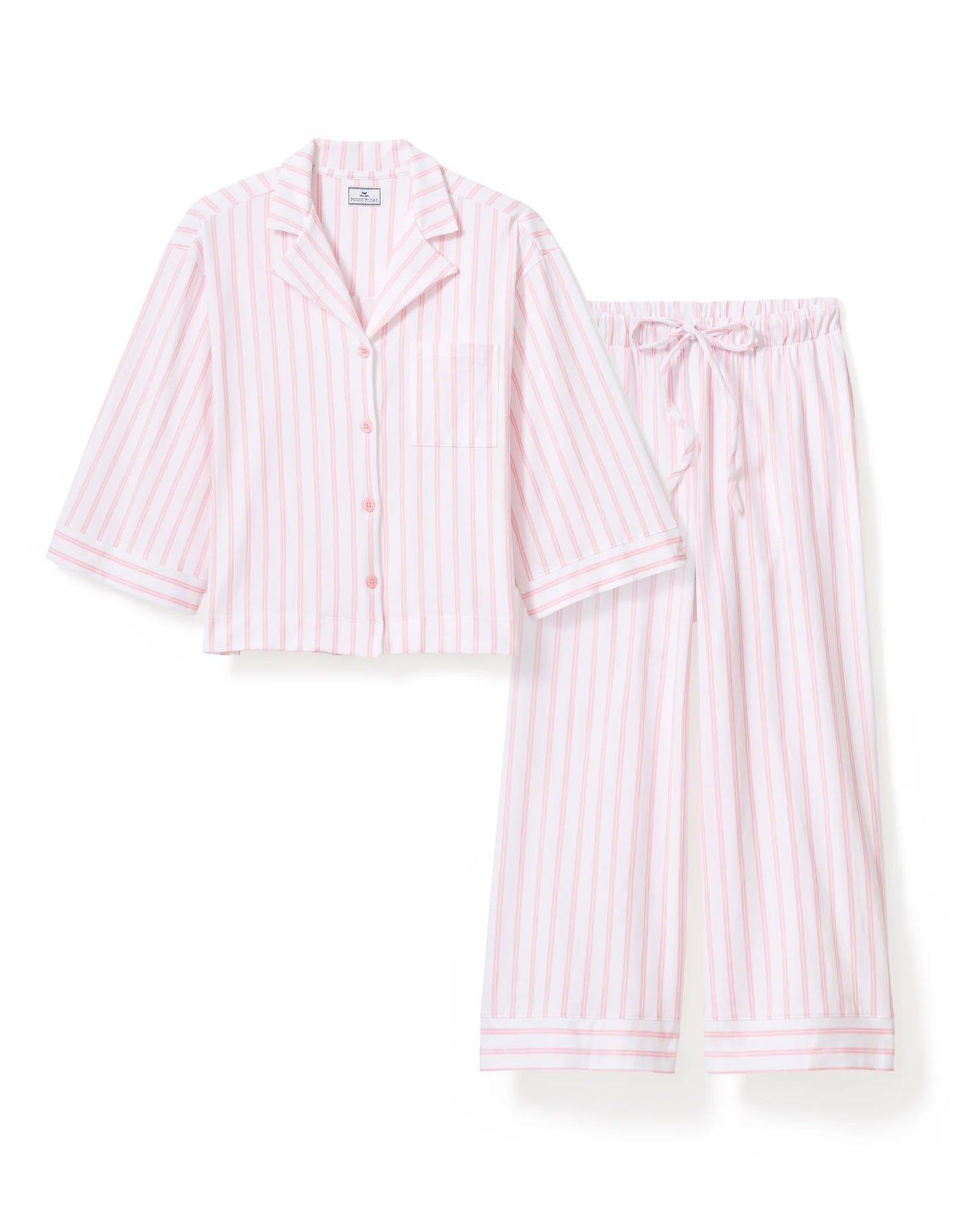 Olivia Wide Leg Pima Pajama Set - The Lake Forest Shop