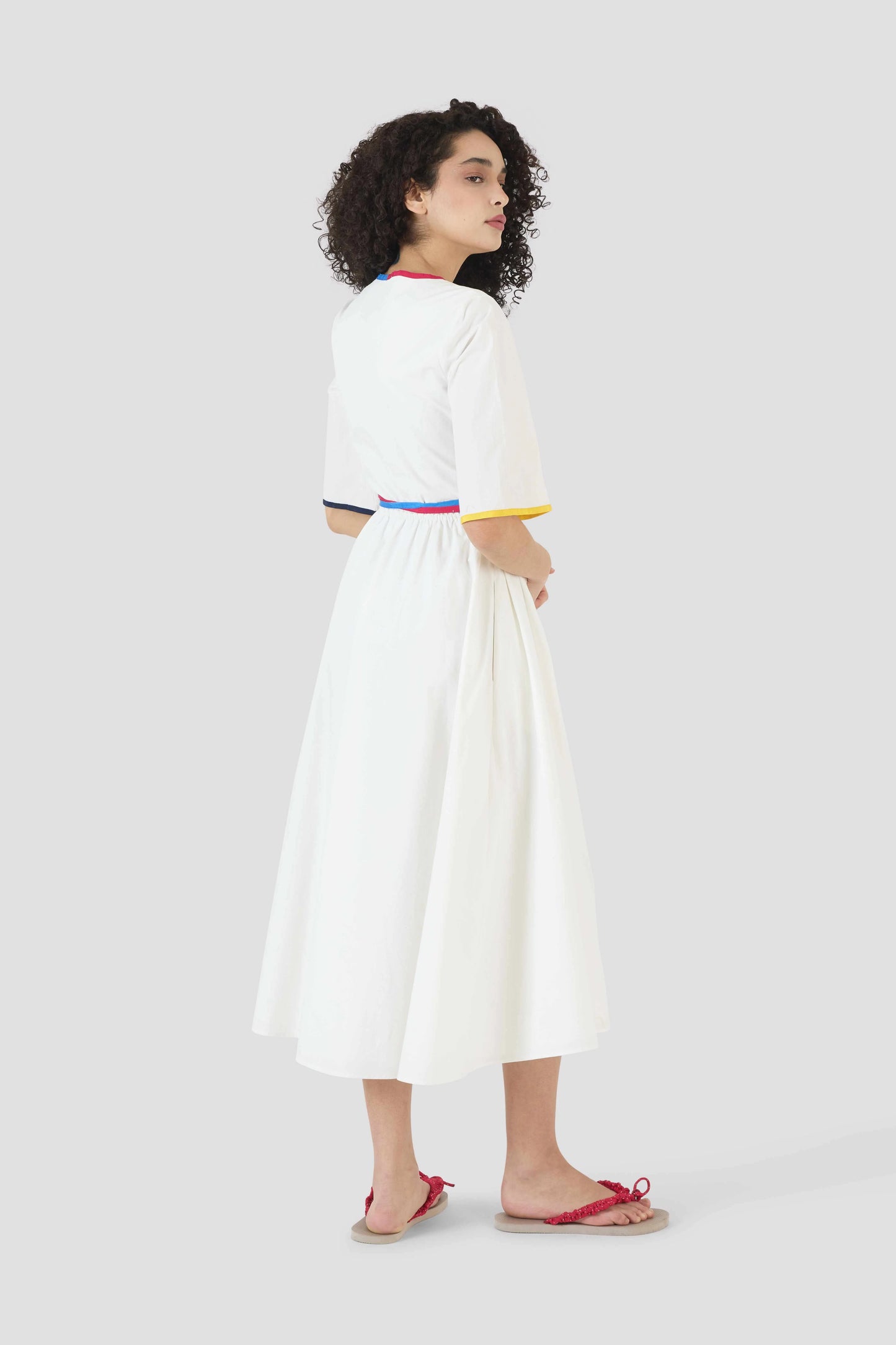 Ribbon Wrap Dress
