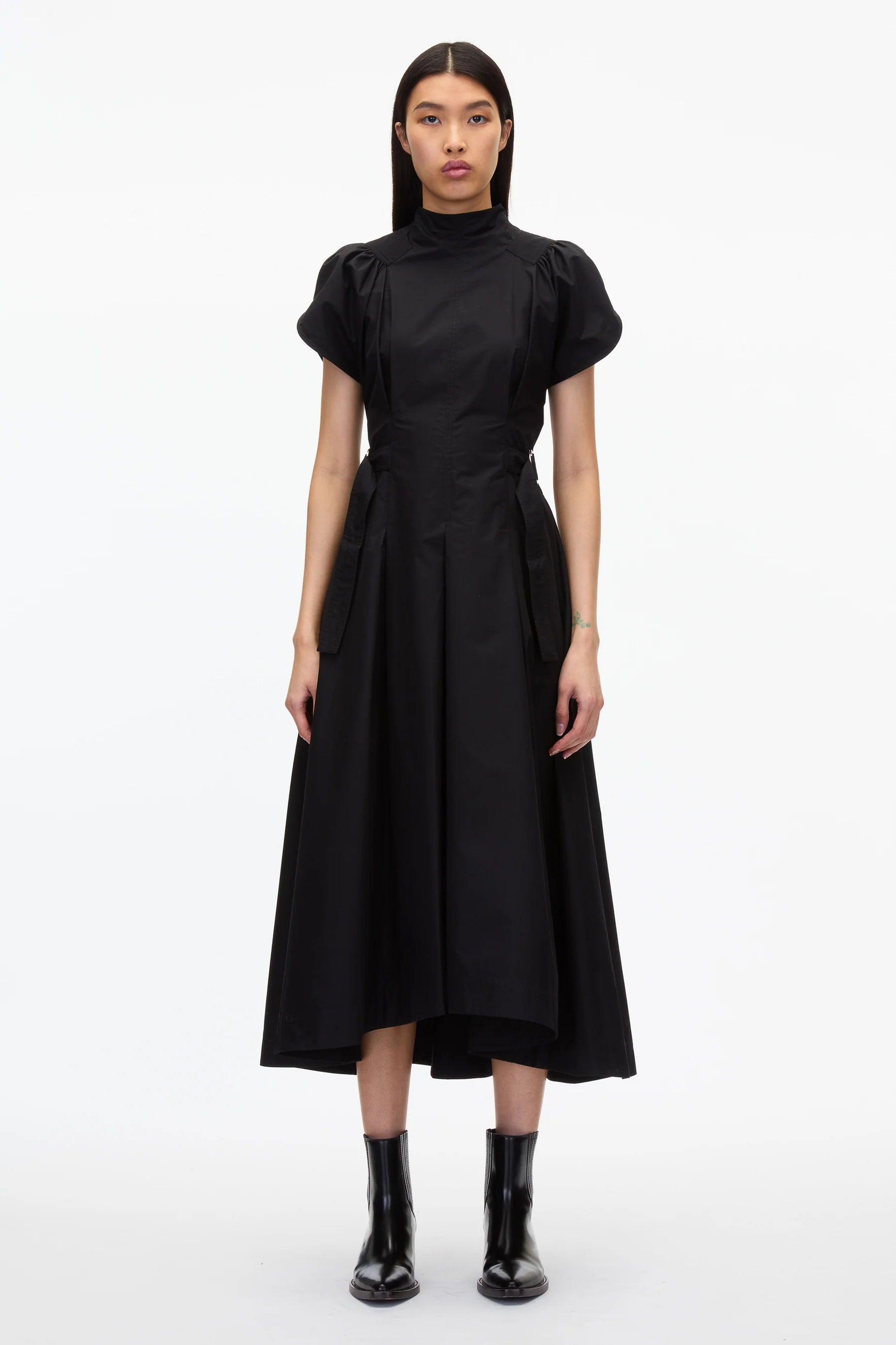 Side Tie Flare Dress - The Lake Forest Shop