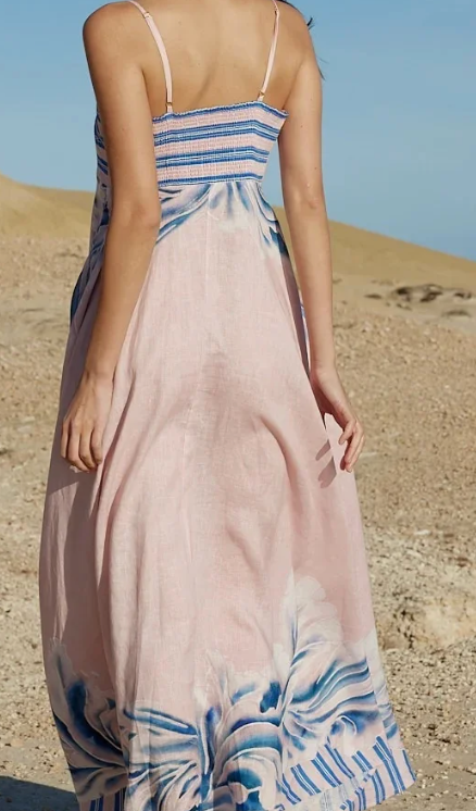 Aston Studio Rue Dress Seashell/Iceberg