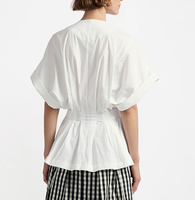 V-Neck Peplum Top - The Lake Forest Shop
