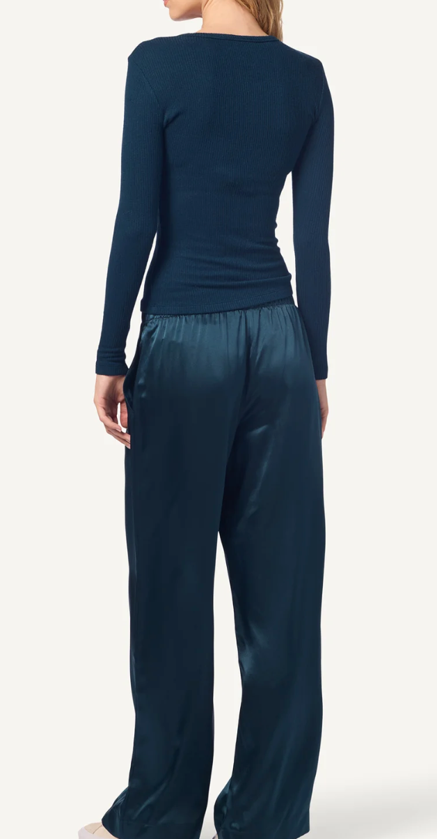 Quincy Long Sleeve Fitted Crewneck Tee