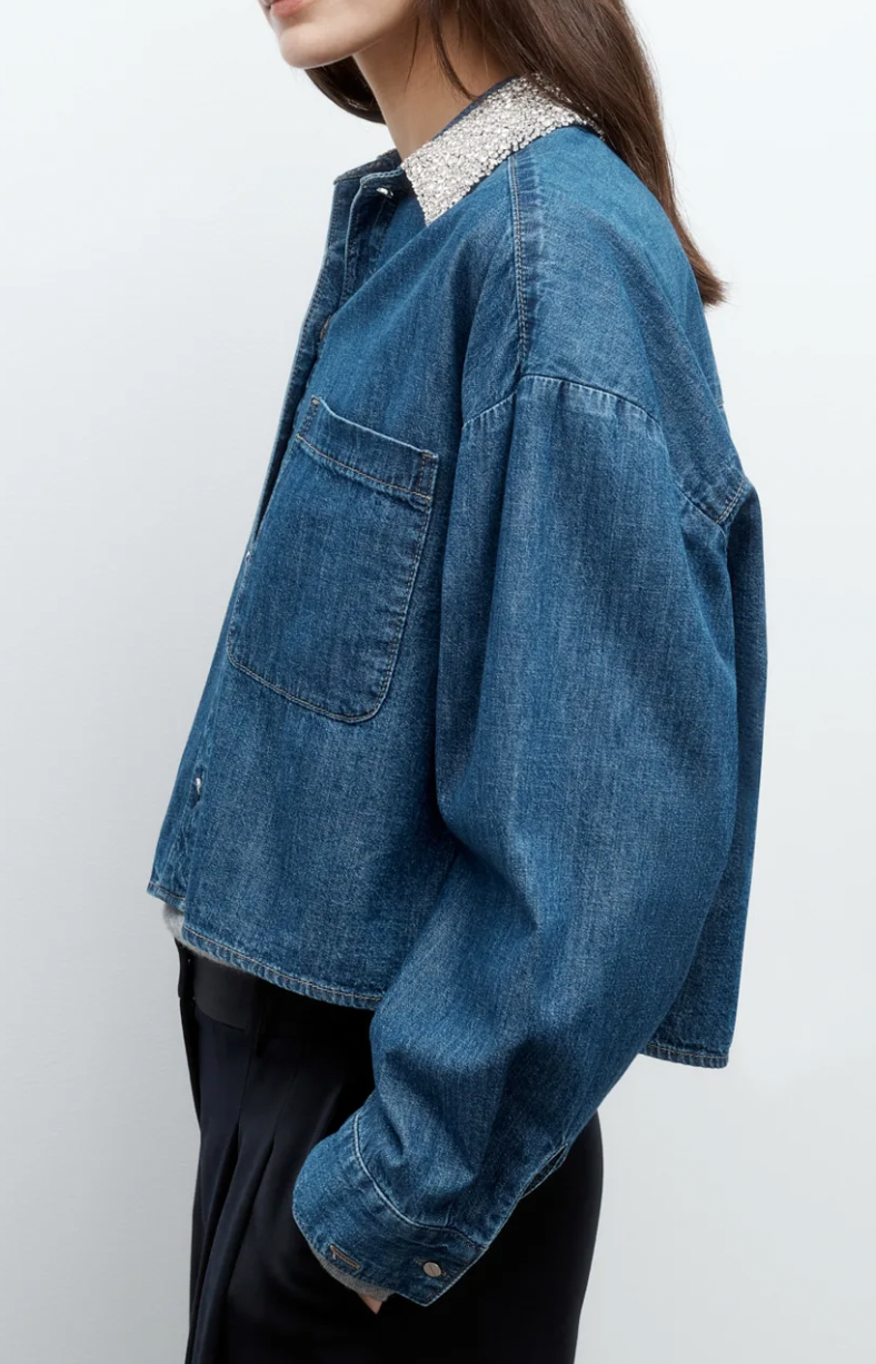 My Ex's Denim w/Crystal Collar