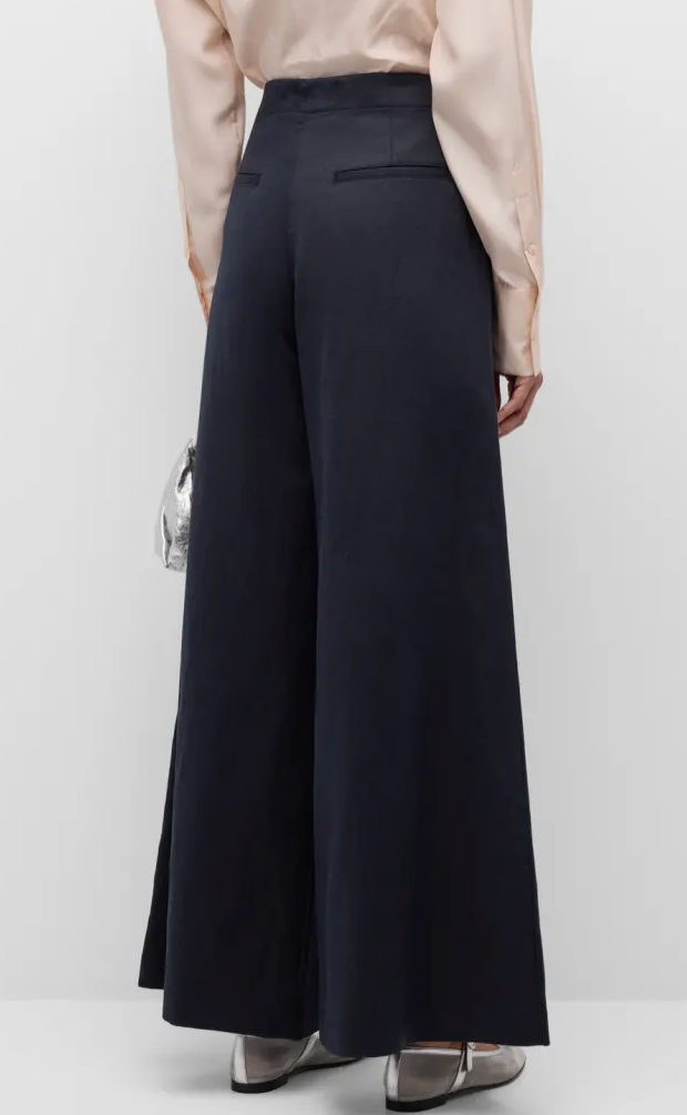 Demie Wide-Leg Cotton Linen Pants