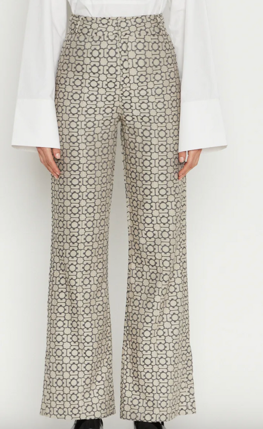 Destree Yoshitomo Pants Jacquard Grey - The Lake Forest Shop