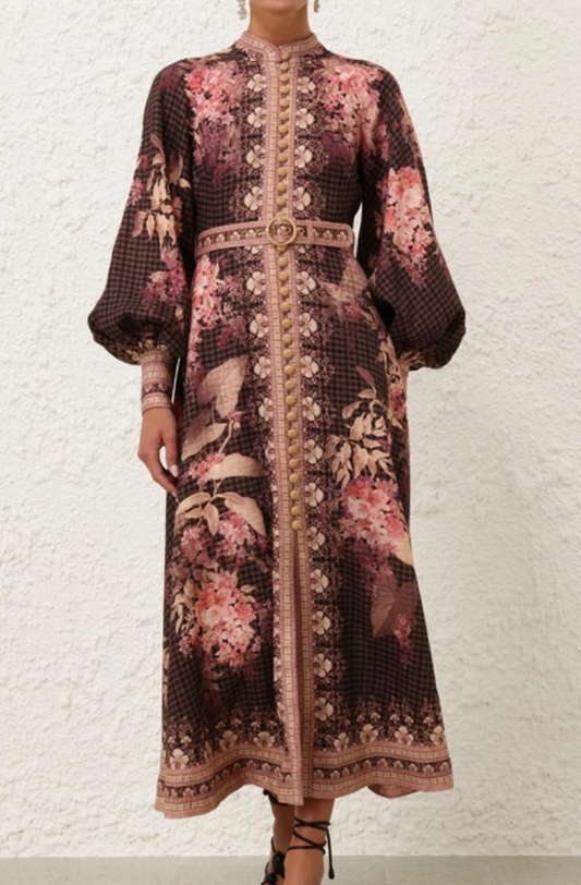 Illuminate Buttoned Midi Dress