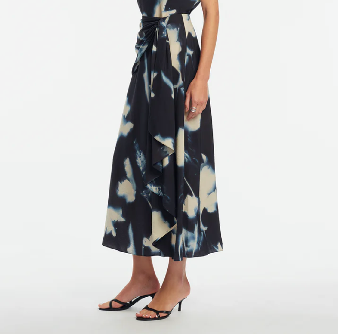 Abstract Floral Cascade Skirt - The Lake Forest Shop