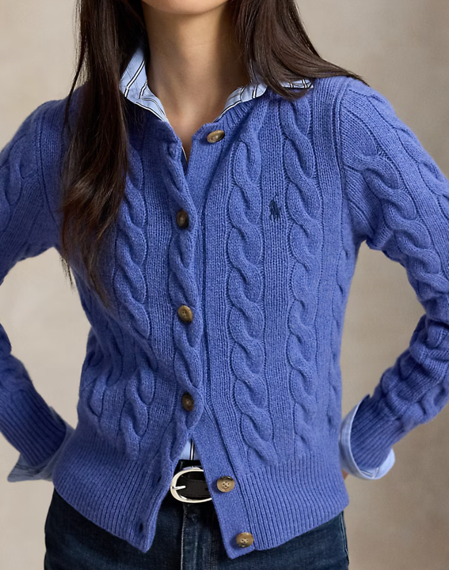 Crewneck Cardigan - The Lake Forest Shop