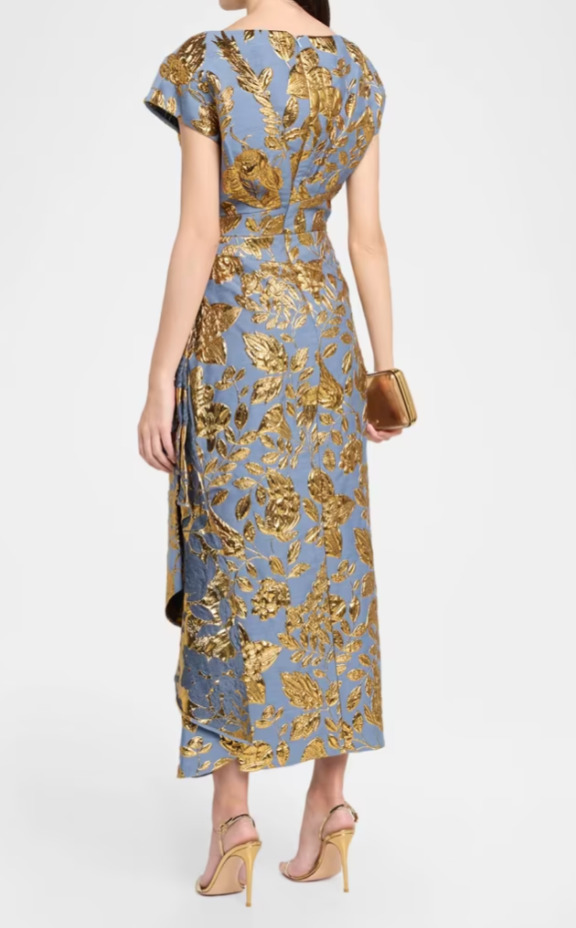 Floral Fil Coupe Florence Dress