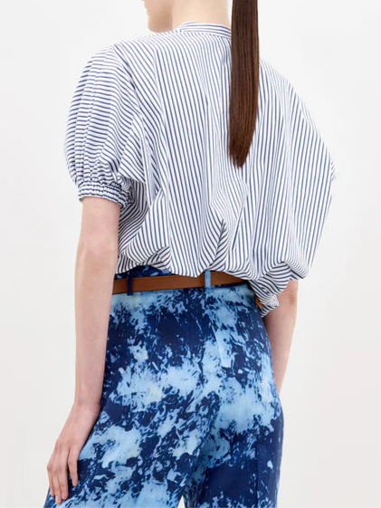 Susanne Blouse-White/blue
