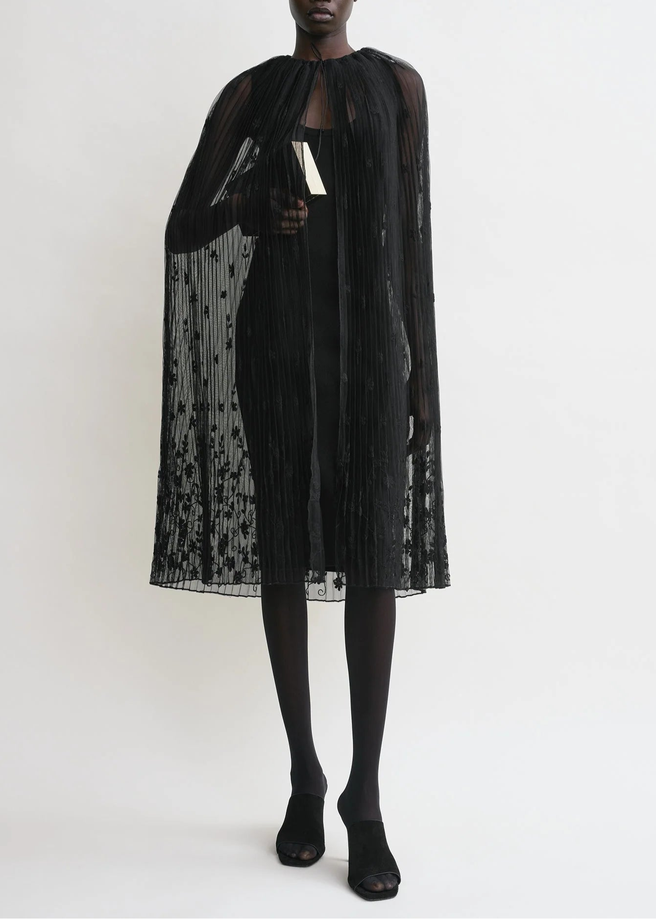 Floral Tulle Cape