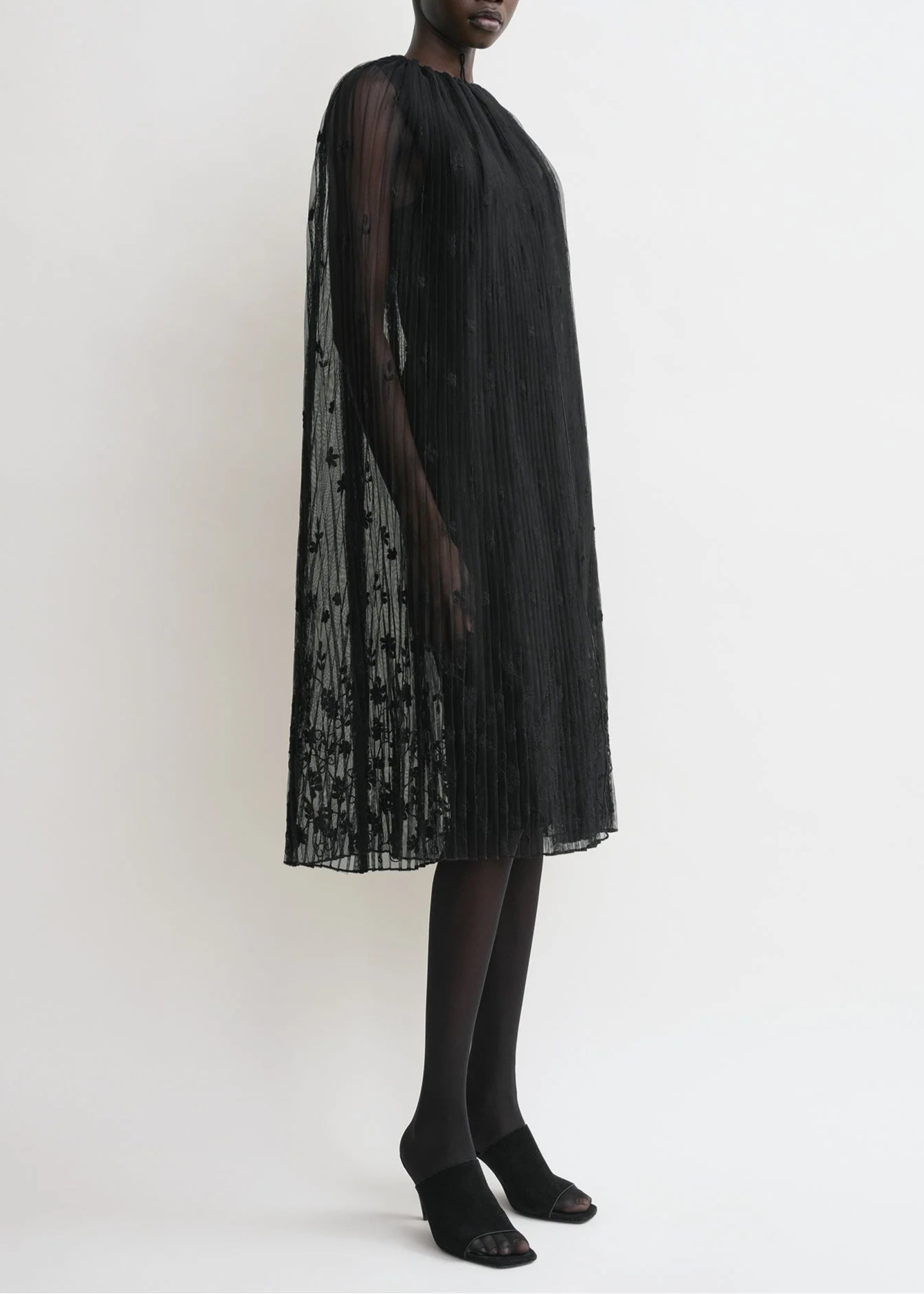 Floral Tulle Cape
