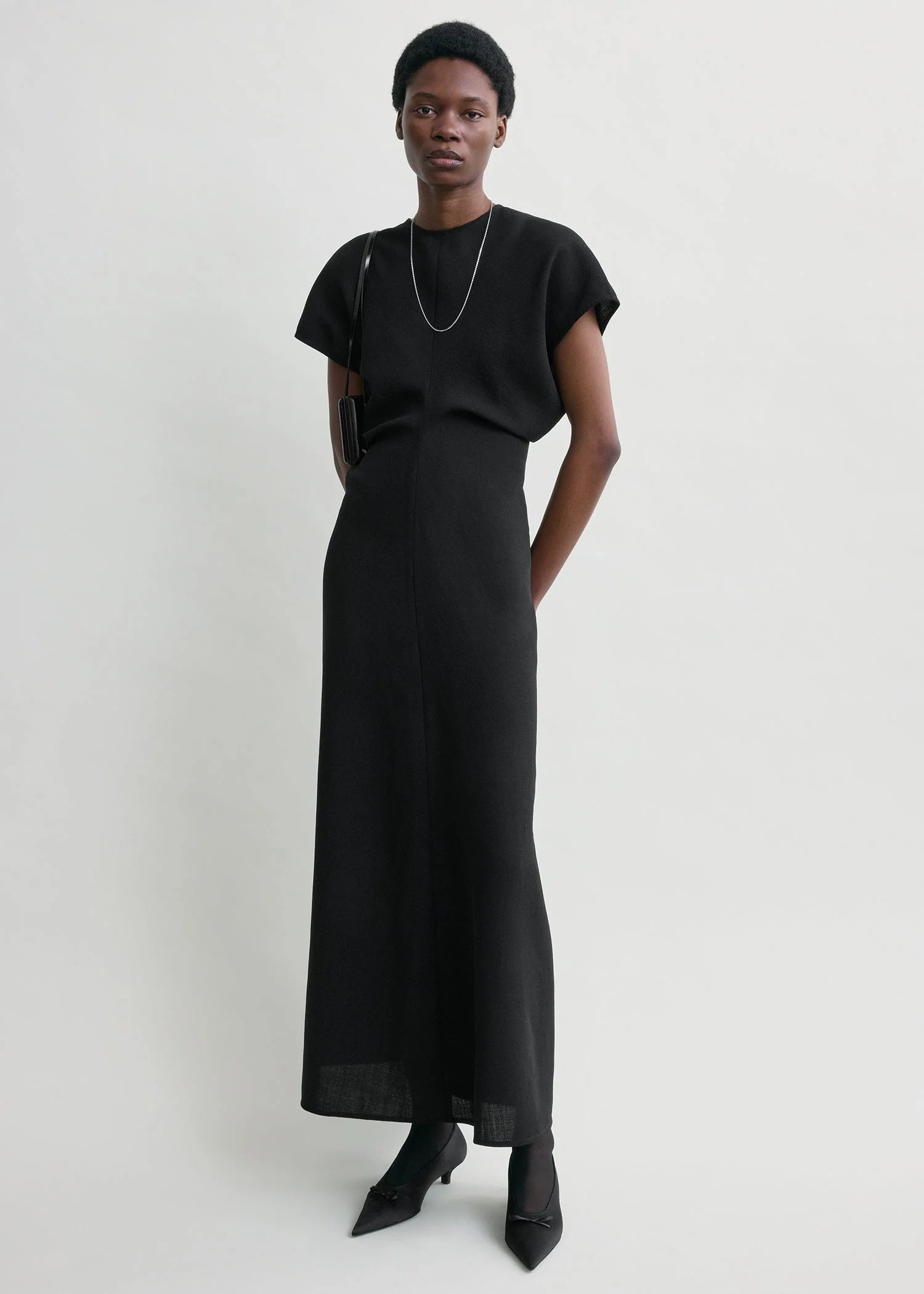 Slouch Waist Wood Dress - The Lake Forest Shop