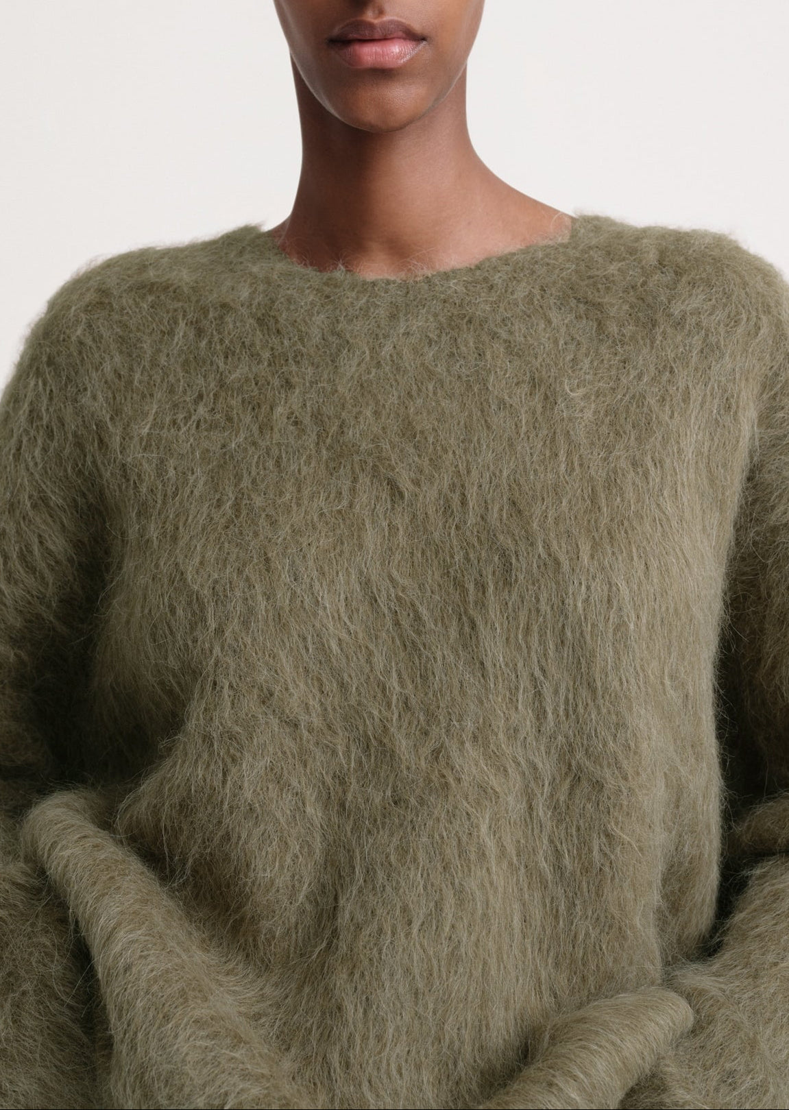 Boxy Alpaca Knit Sweater