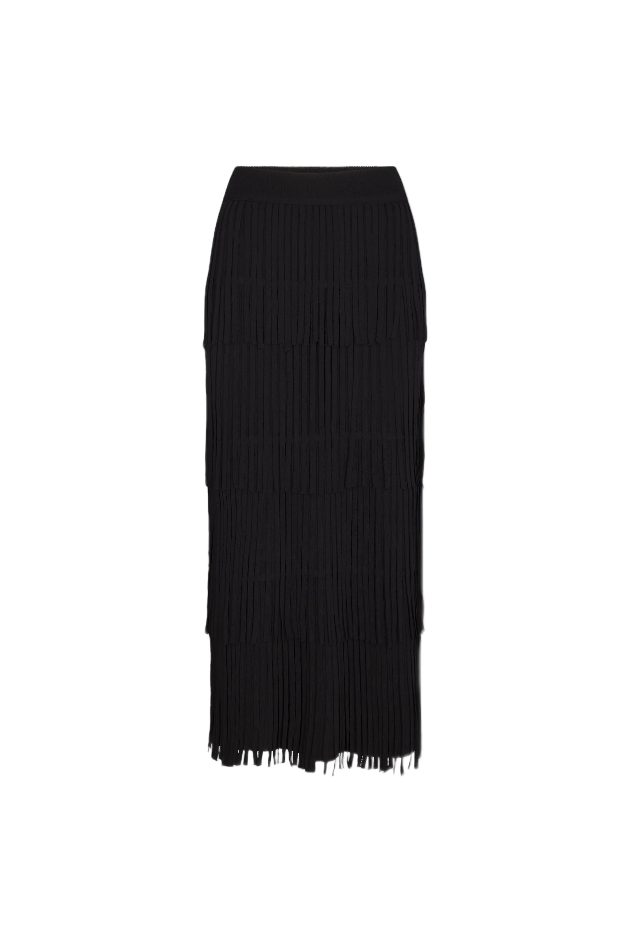 Za Za Knit Fringe Skirt - The Lake Forest Shop