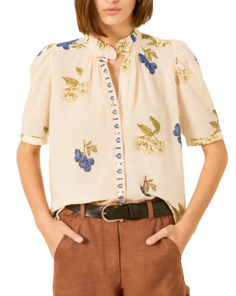 Winnie Blueberry Flora Shirt
