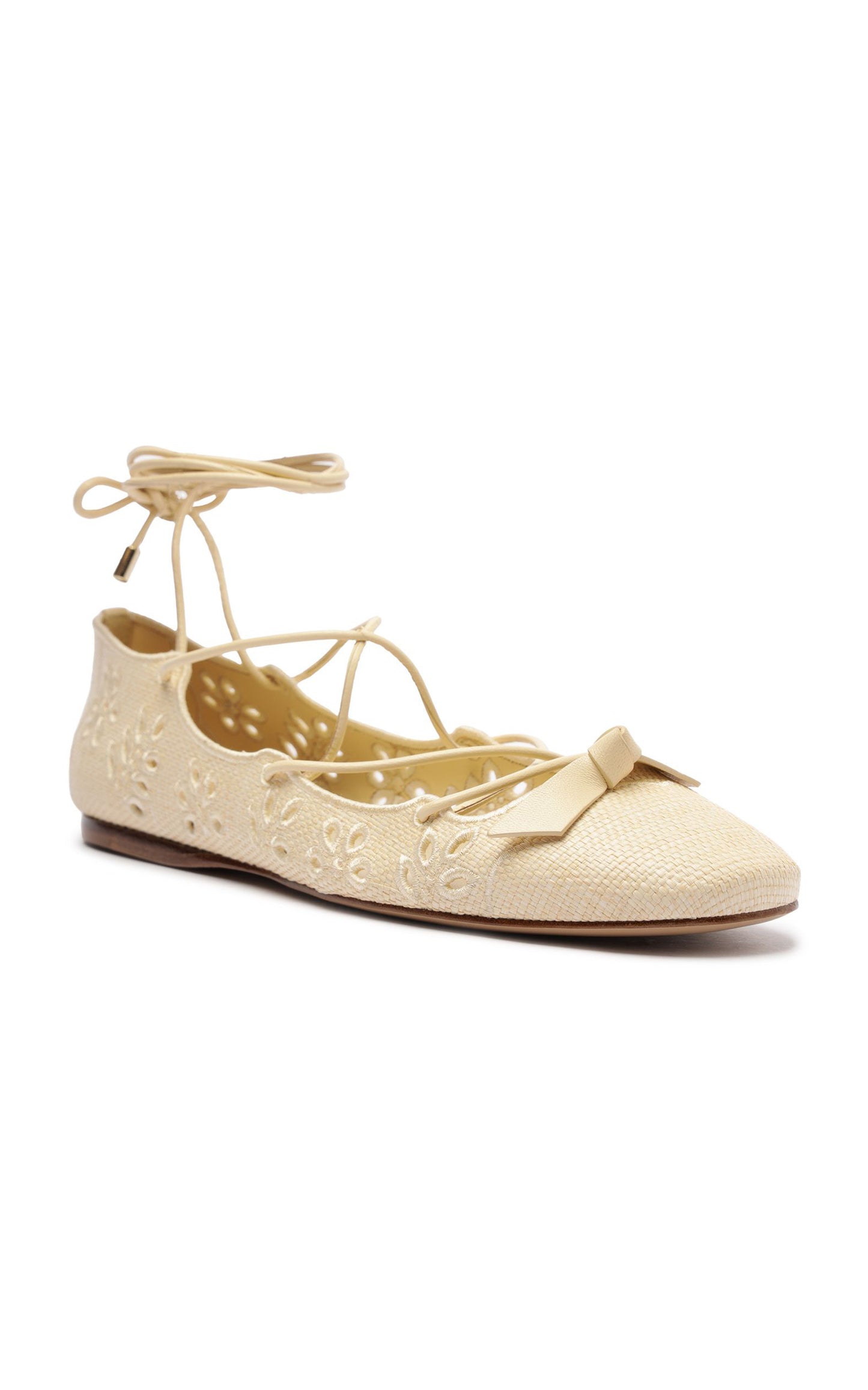 Slim Clarita Flat Embroidery Shoe