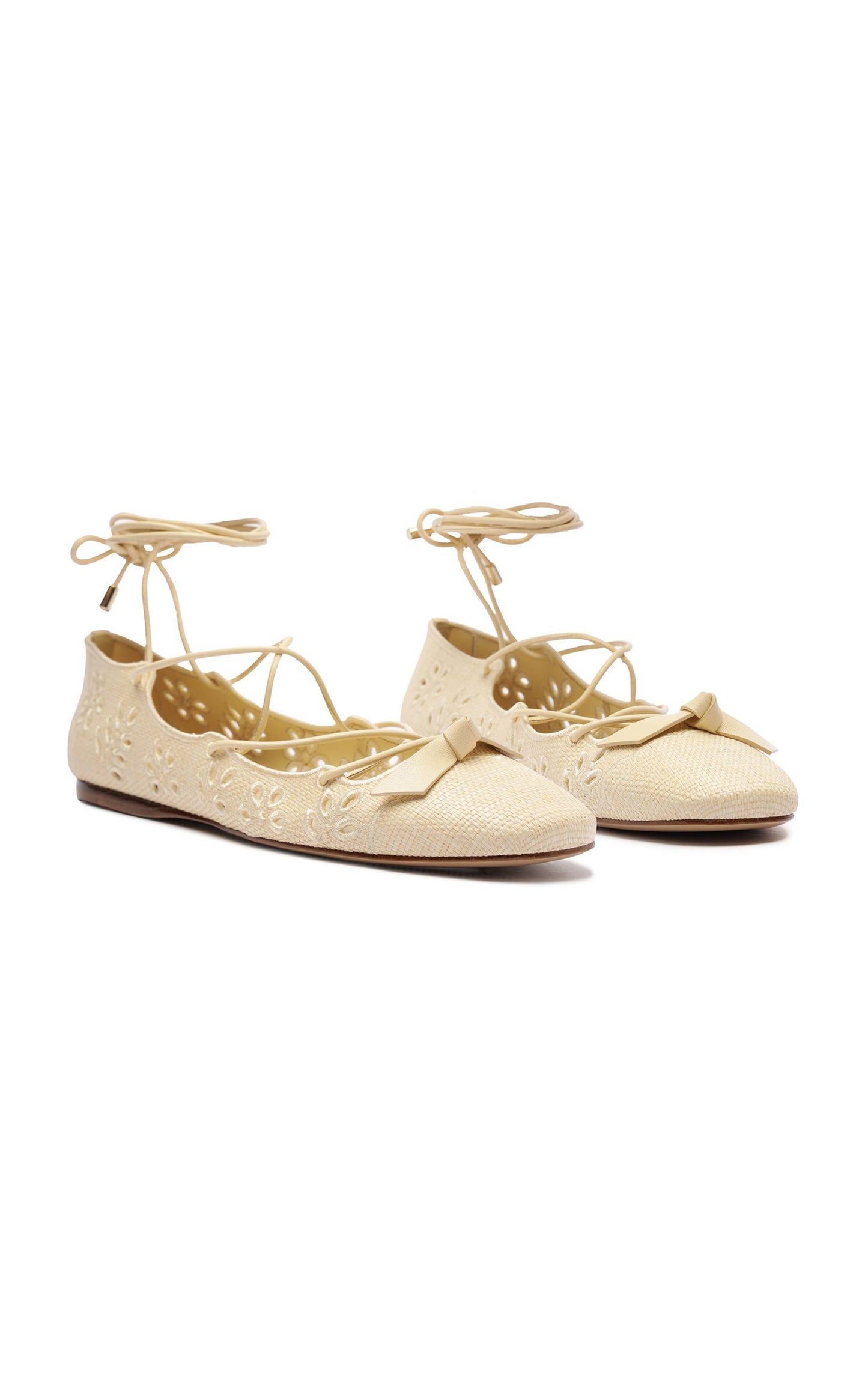 Slim Clarita Flat Embroidery Shoe