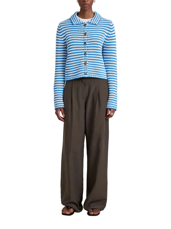 FIne Stripe Mini Marina Cardigan - The Lake Forest Shop