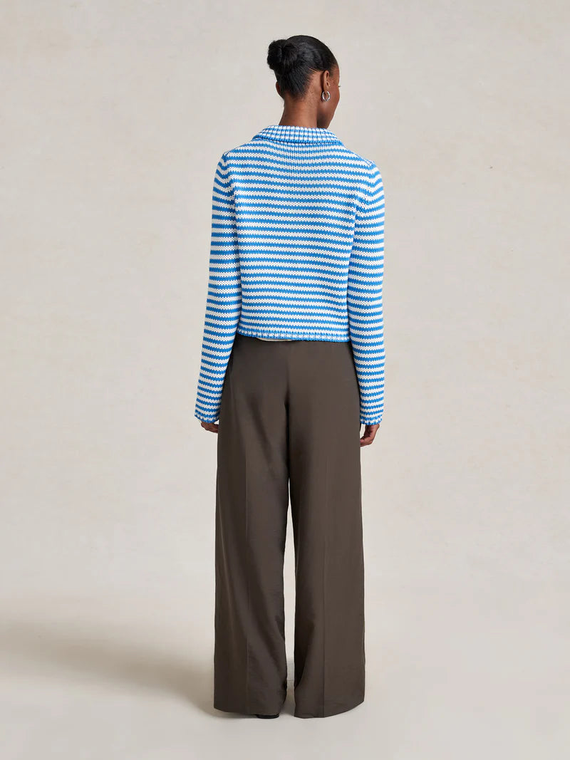 FIne Stripe Mini Marina Cardigan - The Lake Forest Shop