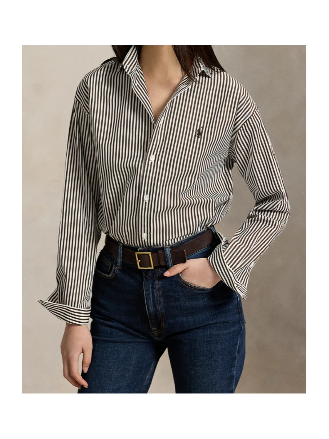 Cotton Stripe Blouse - The Lake Forest Shop