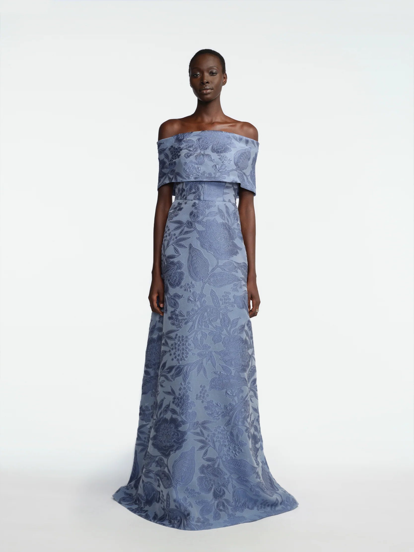 Floral Fil Coupe Deedle Gown