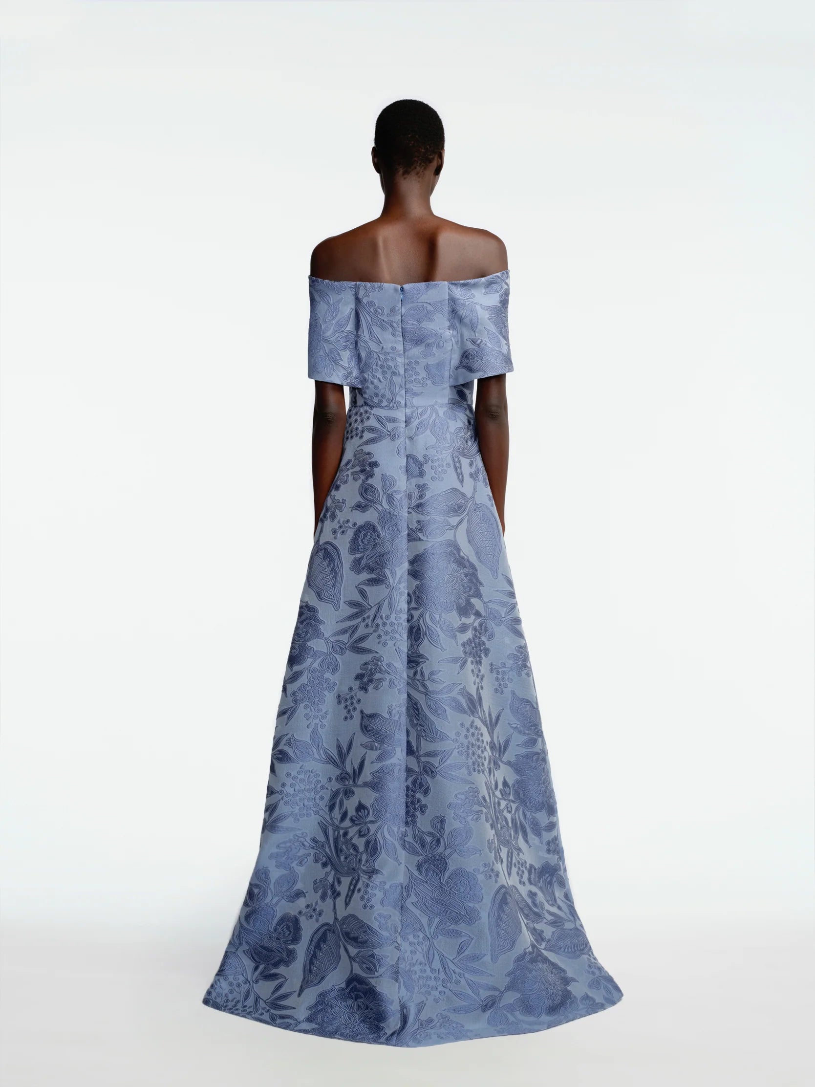 Floral Fil Coupe Deedle Gown