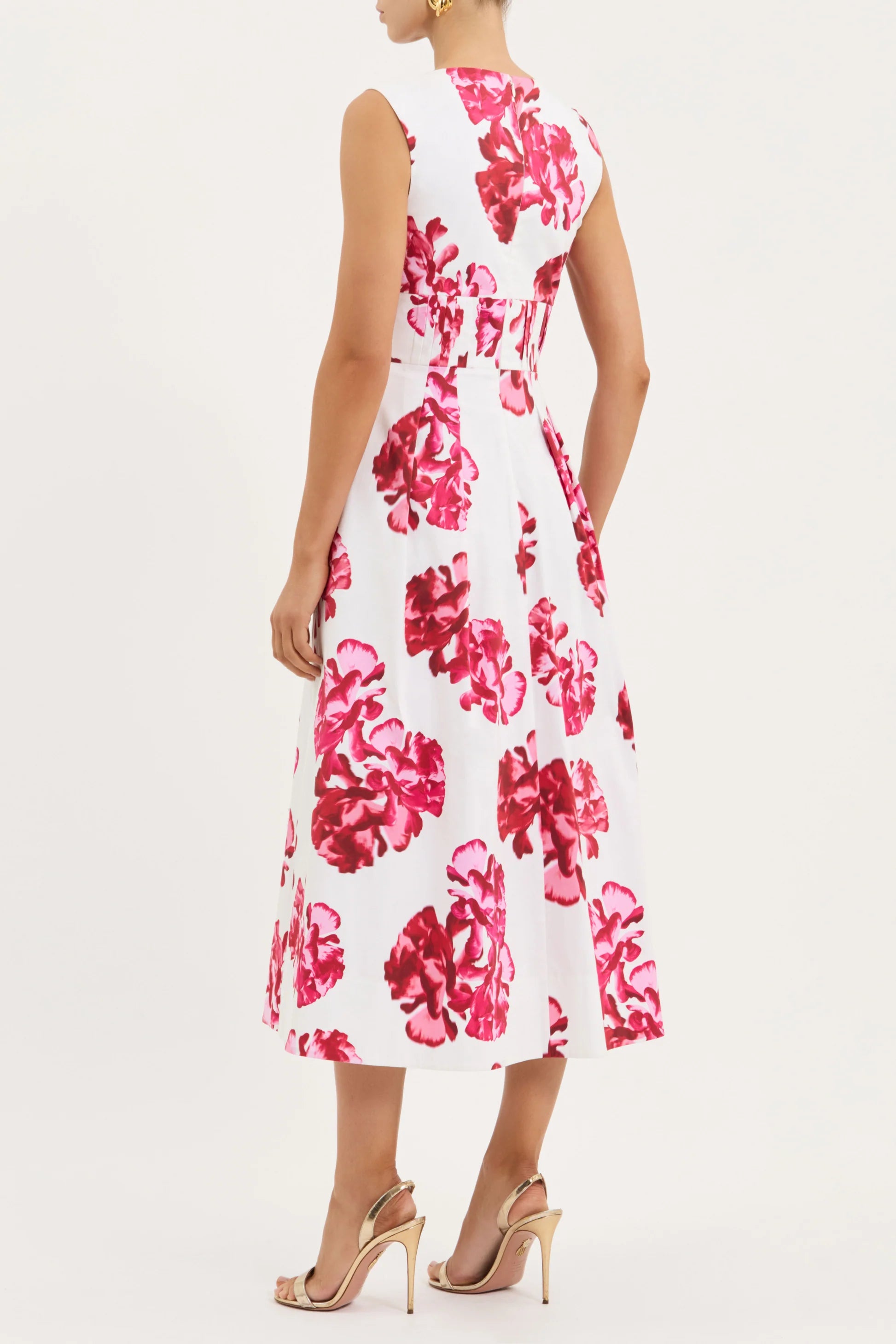 Damask Rose Midi Dress - The Lake Forest Shop